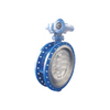 Three Eccentric Metal Hard Seals Flange Butterfly Valve