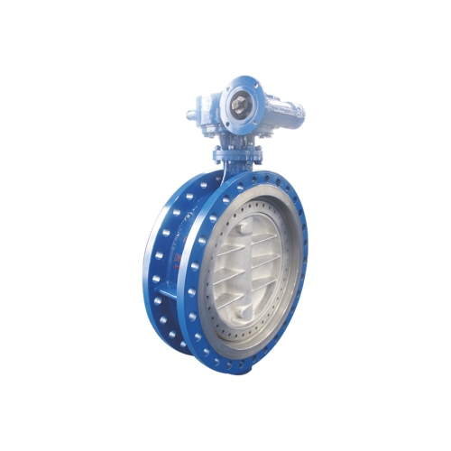Three Eccentric Metal Hard Seals Flange Butterfly Valve
