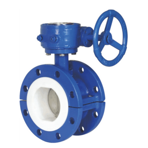Fluorine Lined Double Flange Butterfly Valve