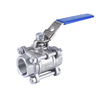 3PC Ball Valve With Locking Device Screw Ends 1000WOG