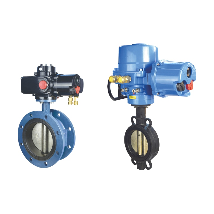 Double Flange Electric Soft Seal Butterfly Valve